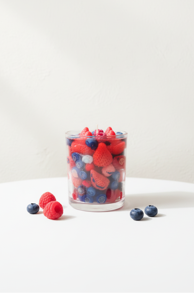 Beeren-Kerze - noch heller