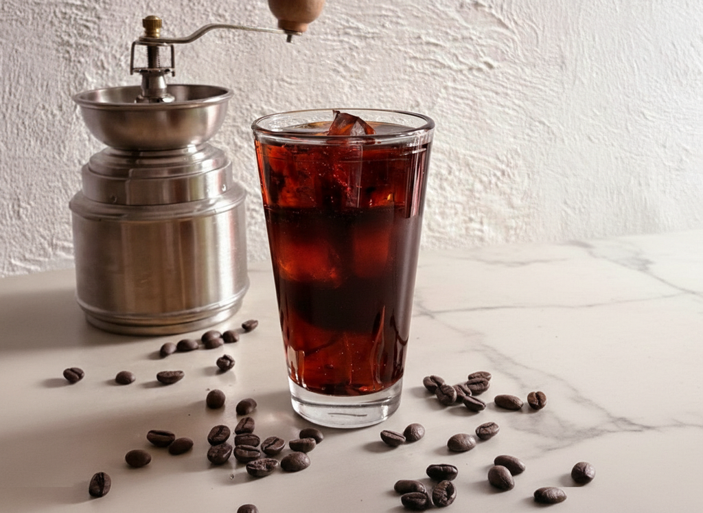 Cold Brew Kerze im 45-Grad-Winkel