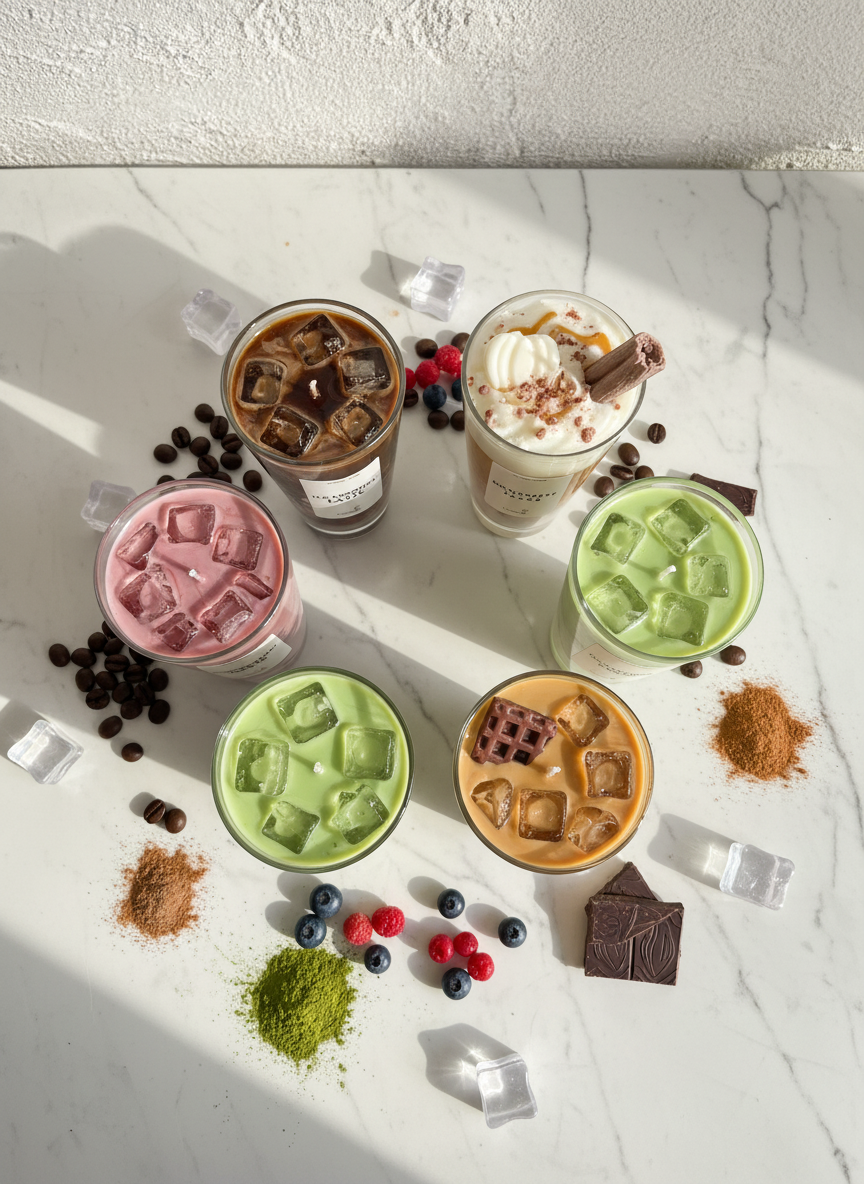 Complete Candle Collection Top View