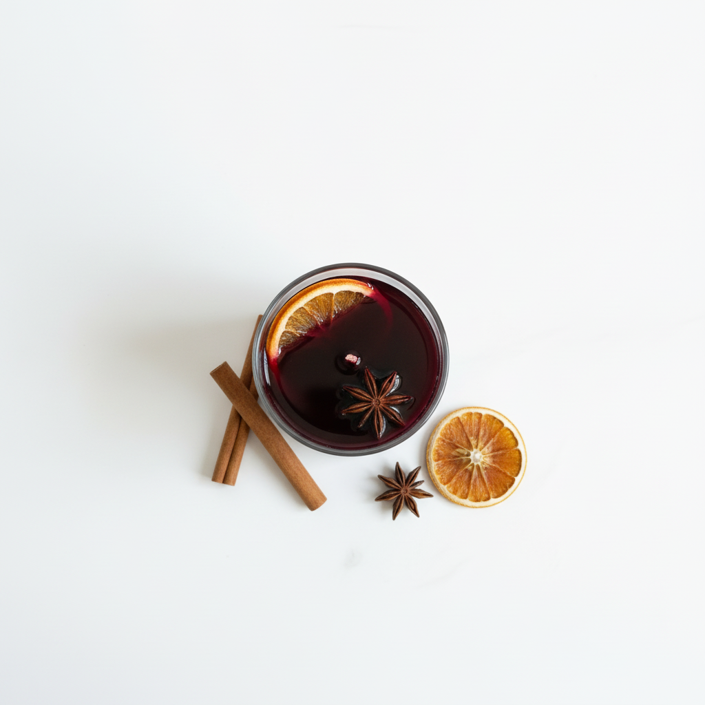 Glühwein Kerze von oben - Variante