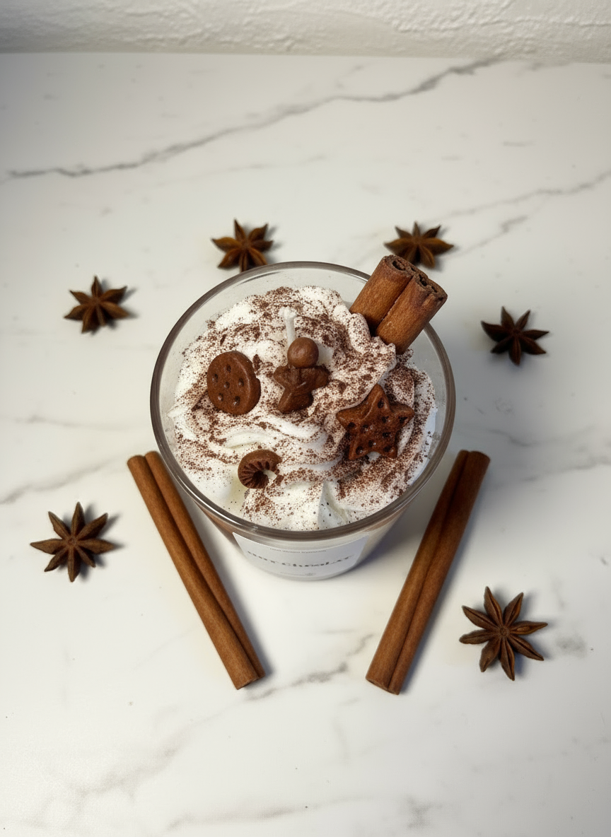 Hot Chocolate Kerze Draufsicht