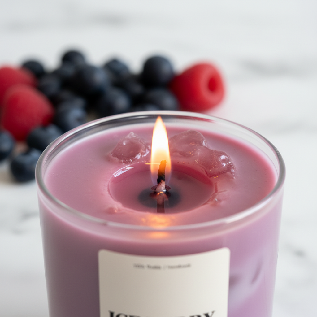 Ice Berry Latte - extrem nah Detail