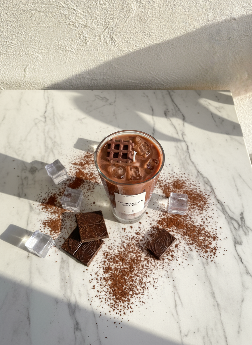 Ice Chocolate Top View Unlit Textured