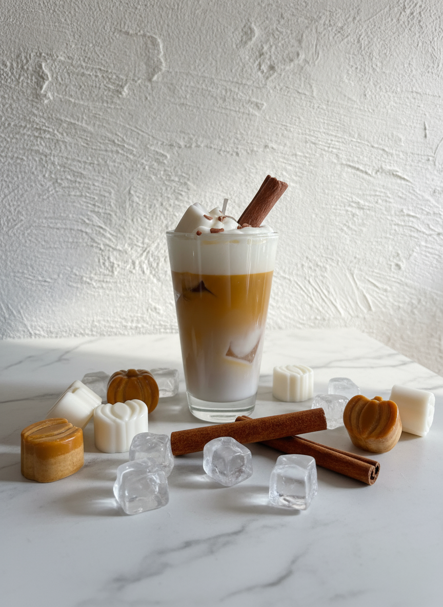 Ice Pumpkin Back View Textured