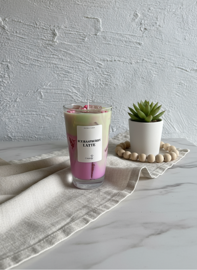 Ice Raspberry Latte - Diagonal