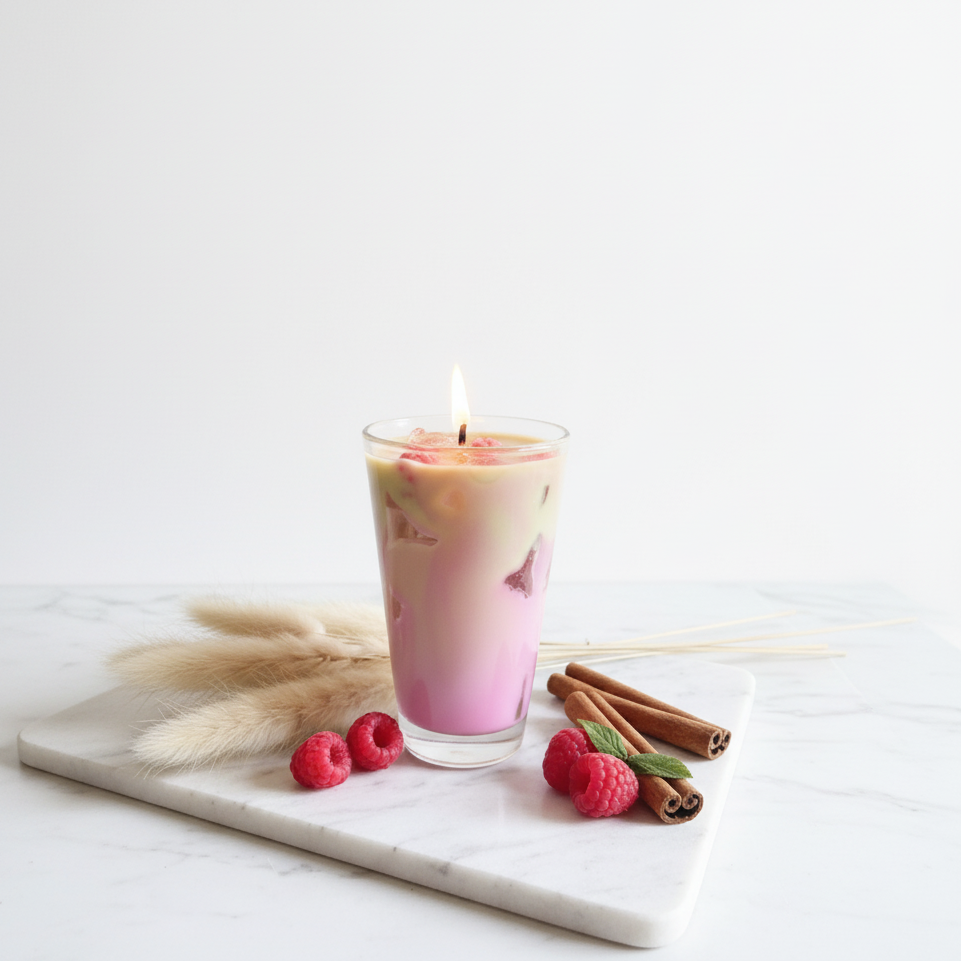 Ice Raspberry Latte - sehr hell