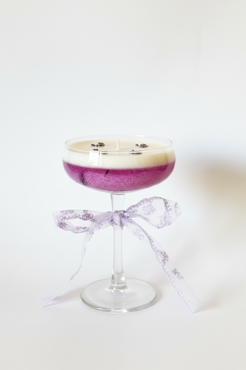 Lavendel Dream Front mit Schleife