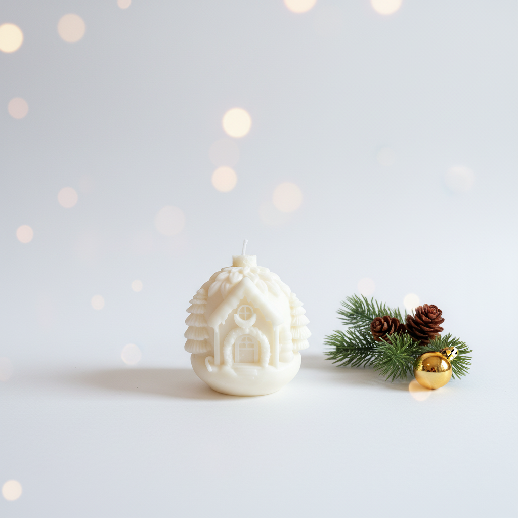 Weihnachtskugel mit Deko